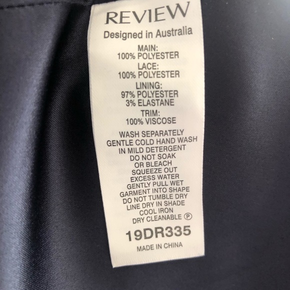 🌿 REVIEW 🌿 Liliana Navy Blue Formal Maxi Dress Full Length Cross Straps Size 8 - Picture 10 of 10